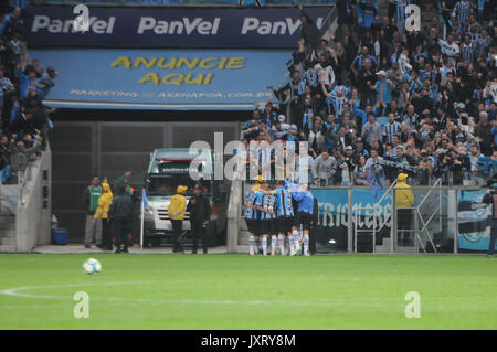 Porto Alegre, Brasilien. 16 Aug, 2017. Die endgültigen, am Grêmio Arena gespielt. Credit: jeferson Rotini/FotoArena/Alamy leben Nachrichten Stockfoto