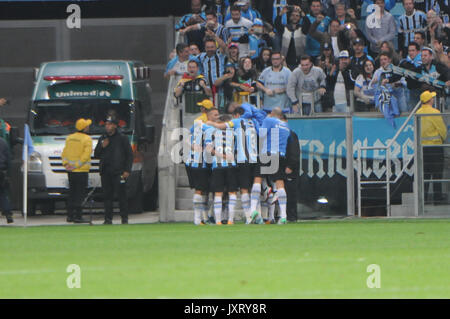 Porto Alegre, Brasilien. 16 Aug, 2017. Die endgültigen, am Grêmio Arena gespielt. Credit: jeferson Rotini/FotoArena/Alamy leben Nachrichten Stockfoto