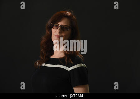 Edinburgh, Schottland, Großbritannien. 17 Aug, 2017. Edinburgh International Book Festival. Donnerstag, 17.August. Stef Penney Drehbuchautor und Autor von "Unter einem Pol Star'. Credit: Stuart Cobley/Alamy leben Nachrichten Stockfoto