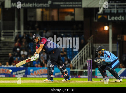 Leeds, Großbritannien. 17 Aug, 2017. Northamptonshire Steelbacks Rory Kleinveldt (6) Während der Yorkshire Wikinger v Northamptonshire Steelbacks im Headingley auf 20170817 August 2017. Quelle: SB Sport Fotografie/Alamy leben Nachrichten Stockfoto