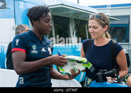 Dublin, Irland. 17. August 2017. Frauen Rugby World Cup in Billings Park UCD, Dublin. Credit: Elsie Kibue/Alamy leben Nachrichten Stockfoto