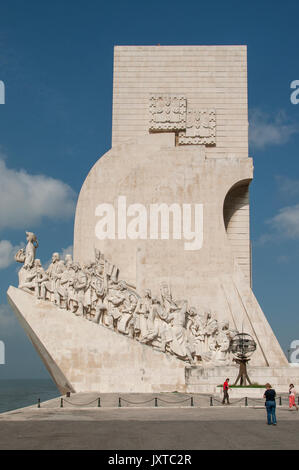 Padrao dos Descrobrimentos, Belem, in der Nähe von Lissabon, Portugal. Stockfoto