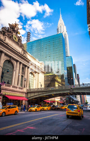 Grand Central Terminal und Chrysler Building, New York City Stockfoto