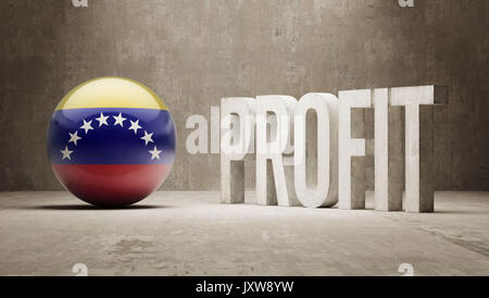 Venezuela hohe Auflösung Profit Konzept Stockfoto