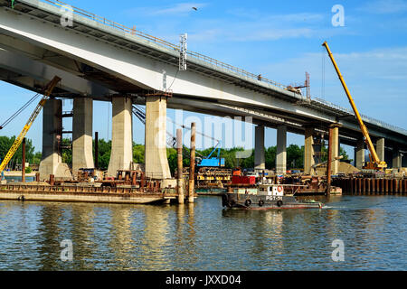 Brücke im Bau Stockfoto