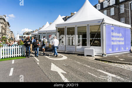 Edinburgh International Book Festival in der George Street in Edinburgh Festival Fringe Edinburgh Schottland Großbritannien 2017 Stockfoto