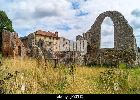 Ruinen der Augustiner Prämonstratenser Leiston Abbey, 1363, Baja California Sur, Suffolk, England Stockfoto