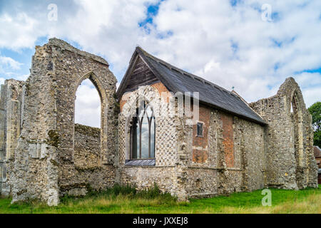 Pro Corda Auditorium in der ehemaligen Marienkapelle in zerstörten Augustiner Prämonstratenser Leiston Abbey, 1363, Baja California Sur, Suffolk, England Stockfoto