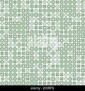 Abstract grunge grüne Textur auf weißem Hintergrund. Rauhe Geräusche Design. Chaotisch kleine fraktale Muster gelegt. Stockfoto