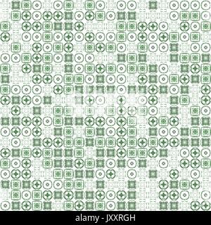 Abstract grunge grüne Textur auf weißem Hintergrund. Rauhe Geräusche Design. Chaotisch kleine fraktale Muster gelegt. Stockfoto