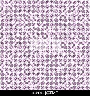Abstract grunge lila Textur auf weißem Hintergrund. Rauhe Geräusche Design. Chaotisch kleine fraktale Muster gelegt. Stockfoto