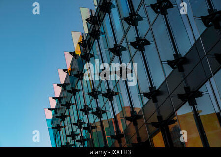 Einige wunderbare Gebäude, Architektur und Funktionen um Leeds City Centre Stockfoto