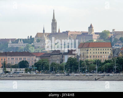 Panoramicl Blick auf Budapest, die Hauptstadt Ungarns Stockfoto