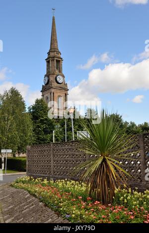 Port Glasgow Bibliothek, Motorradtouren, Schottland. UK. Stockfoto