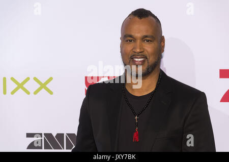 Prominente Teilnehmer der Pro7Sat1 Pressekonferenz 2017 im Cinemaxx mit: Patrick Esume, Wo: Hamburg, Deutschland Wann: 17 Aug 2017 Quelle: Schultz-Coulon/WENN.com Stockfoto