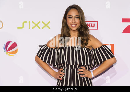 Prominente Teilnehmer der Pro7Sat1 Pressekonferenz 2017 im Cinemaxx Mit: Melissa Khalaj Wo: Hamburg, Deutschland Wann: 17 Aug 2017 Quelle: Schultz-Coulon/WENN.com Stockfoto