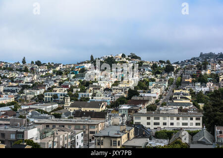 Blick auf San Francisco von Castro Hills, Kalifornien Stockfoto