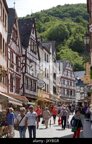 Altstadt, Bernkastel-Kues, Mosel, Deutschland Stockfoto