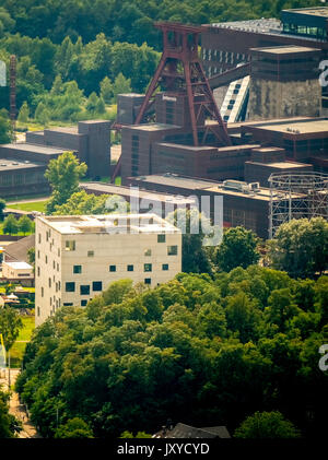 Folkwang Universität der Künste - SANAA - Berndorf, Zollverein-Kubus, Areal Weltkulturerbe Zollverein Essen, Zollverein School", "Sanaa-Kubus" und "Sana Stockfoto