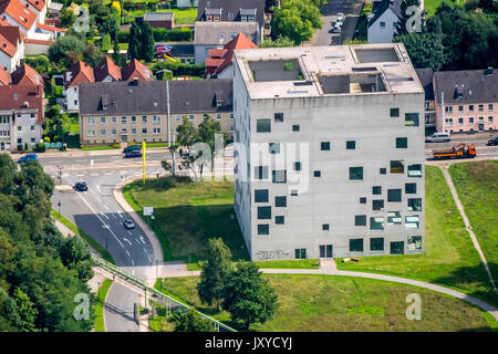 Folkwang Universität der Künste - SANAA - Berndorf, Zollverein-Kubus, Areal Weltkulturerbe Zollverein Essen, Zollverein School", "Sanaa-Kubus" und "Sana Stockfoto