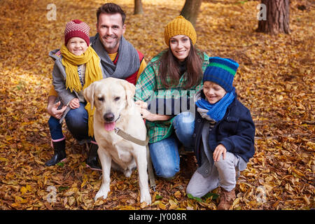 Verbringen einige Zeit mit Familie Stockfoto
