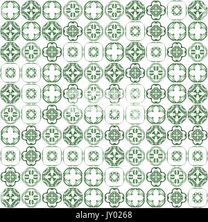 Abstract grunge grüne Textur auf weißem Hintergrund. Rauhe Geräusche Design. Chaotisch medium fraktale Muster gelegt. Stockfoto