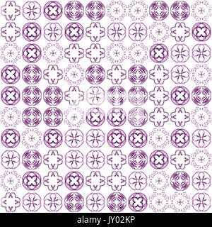 Abstract grunge lila Textur auf weißem Hintergrund. Rauhe Geräusche Design. Chaotisch medium fraktale Muster gelegt. Stockfoto