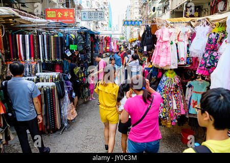 Hong Kong Sham Shui Po Street Market Stockfoto