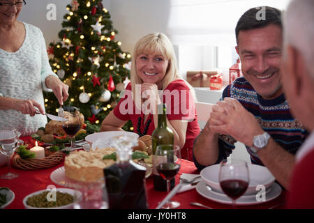 Alle sind in guter Stimmung an diesem Tag Stockfoto