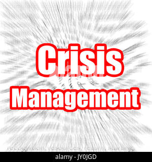 Krisenmanagement Konzept Bild mit Hi-res gerenderte Grafiken, die für jede beliebige Grafik Design verwendet werden könnten. Stockfoto