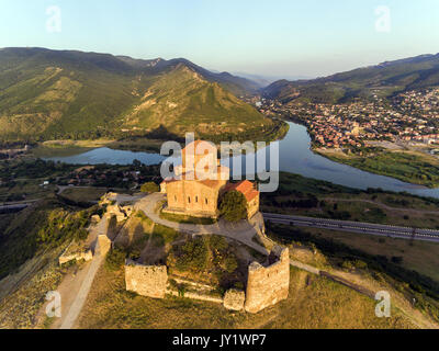 Jvary Kloster in der Nähe von Mzcheta, Georgia. Stockfoto