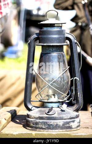 Alte Petroleumlampe Stockfoto