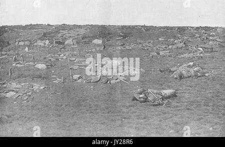 Von allen aber die Toten, ein Balkan Schlachtfeld, WW1 Einsame Stockfoto