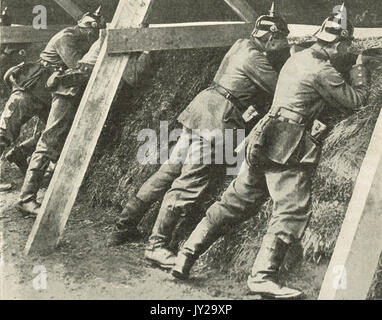 Deutsche Soldaten an der russischen Front, WK 1. Stockfoto