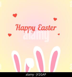 Frohe Ostern mit Liebe Kaninchen Stock Vektor