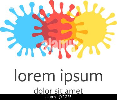 Transparente Tinte Flecken wie kreative logo Stock Vektor