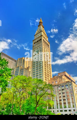 Die Metropolitan Life Tower, eine historische Wolkenkratzer in Manhattan, New York City. 1909 Stockfoto