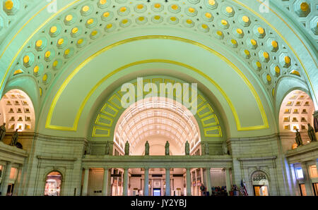 Lobby Halle an der Union Station in Washington DC, USA Stockfoto