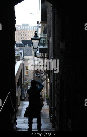 Gasse in Edinburgh Stockfoto