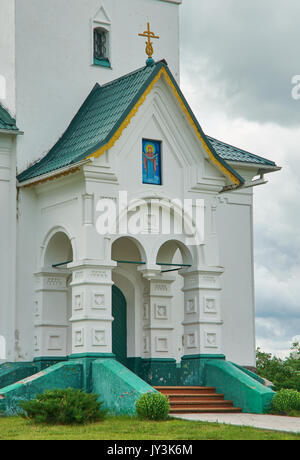 Tempel des Heiligen Propheten Elias. Lubtscha, Weißrussland. Stockfoto