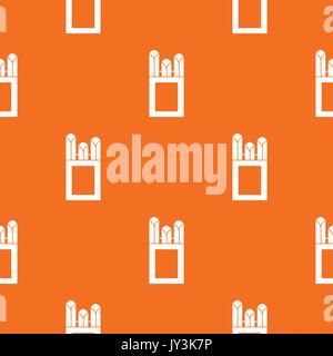 Kreiden im Karton Muster nahtlose Stock Vektor