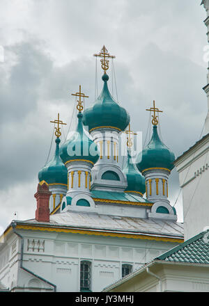 Tempel des Heiligen Propheten Elias. Lubtscha, Weißrussland. Stockfoto