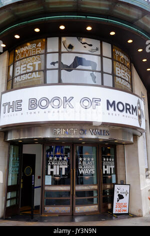 Das Buch Mormon im Prince of Wales Theatre, Coventry Street London Stockfoto