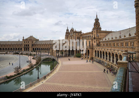 Plaza de España in Sevilla, Spanien Stockfoto