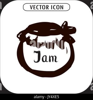 Bank jam Icon. Hand zeichnen, Vektor, Abbildung Stock Vektor