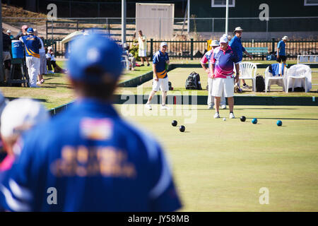 Kanadische Lawn Bowling Meisterschaften Turnier 2017, Victoria BC Kanada Stockfoto