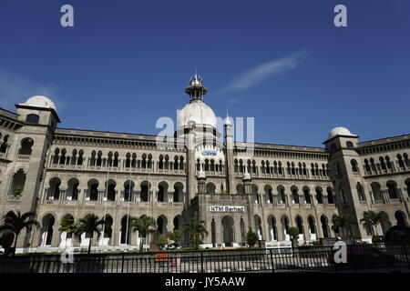 Die malaiische Eisenbahnverwaltung Bürogebäude, entworfen von Arthur Benison Hubback Stockfoto