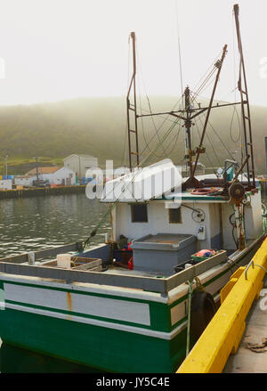 Fischtrawler im Hafen von St.Lunaire-Griquet an der nördlichen Spitze des Großen nördlichen Halbinsel, Neufundland, Kanada Stockfoto