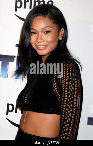 Chanel iman besucht "der Tick" Premiere im Dorf östlich Kino am 16. August 2017 in New York City. Stockfoto