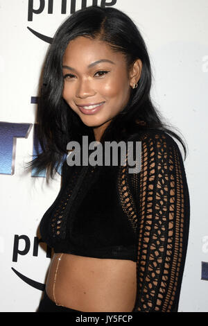 New York City. 16 Aug, 2017. Chanel Iman besucht "Der Tick" Premiere im Dorf östlich Kino am 16. August 2017 in New York City. | Verwendung weltweit/picture Alliance Quelle: dpa/Alamy leben Nachrichten Stockfoto